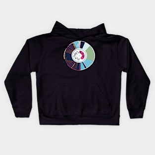 retro music album Kids Hoodie